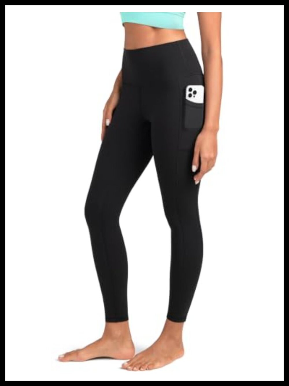 High Rise 7/8 Length Leggings with Pockets Buttery Soft